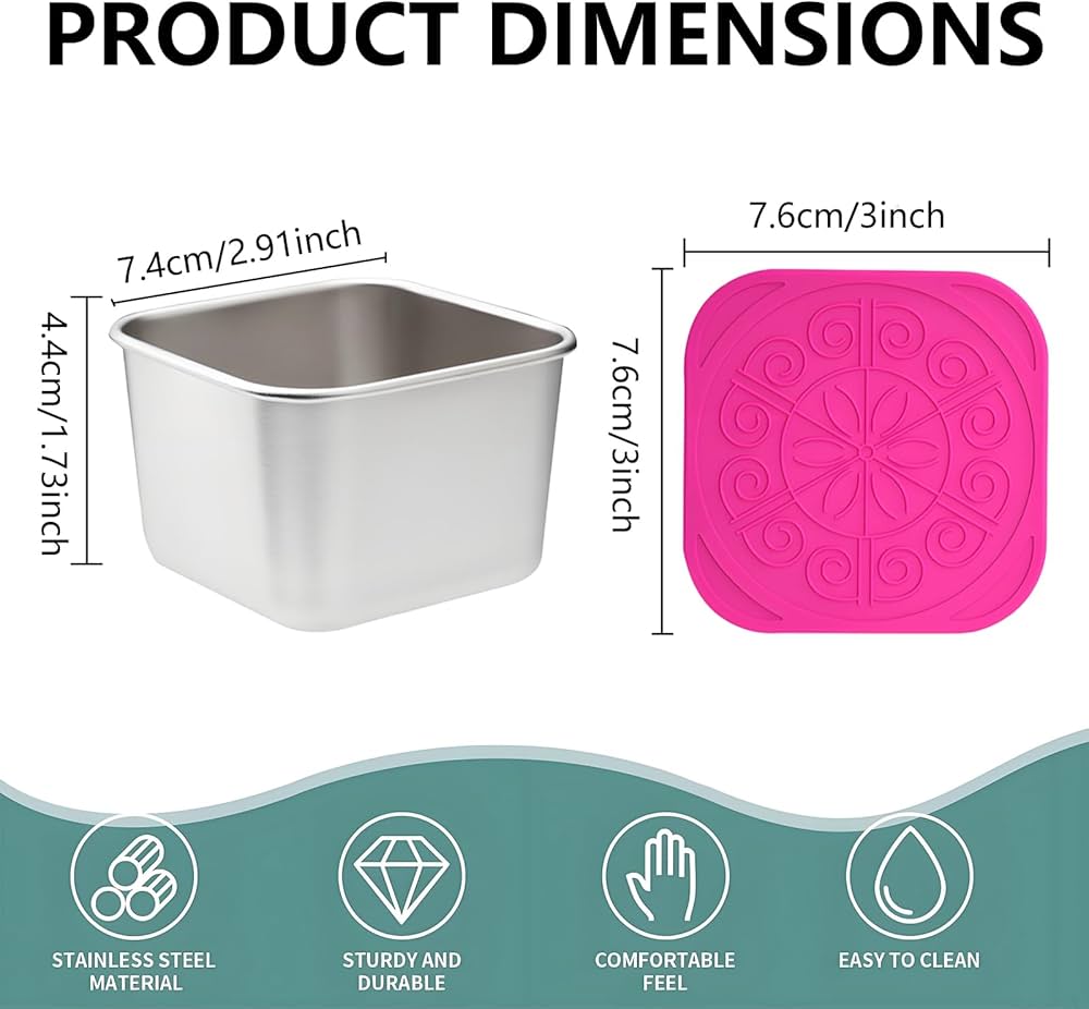 6-Pack Stainless-Steel Snack Containers with Silicone Lids