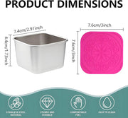 6-Pack Stainless-Steel Snack Containers with Silicone Lids