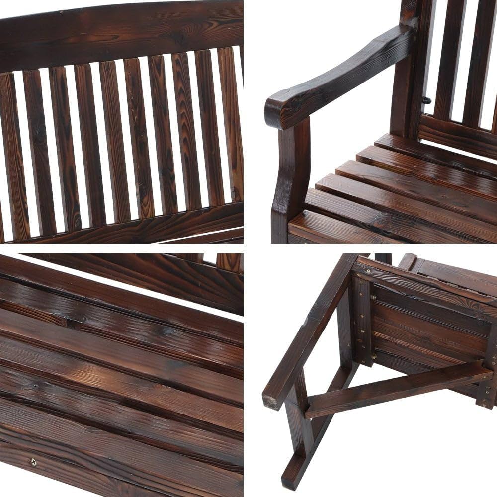 160 cm Water-Repellent Timber Garden Bench