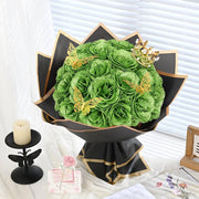 DIY Glitter Rose Bouquet Kit – 24 Artificial Roses
