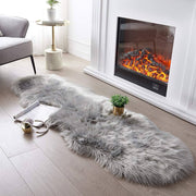 60 × 180 cm Pink Faux-Sheepskin Fur Runner