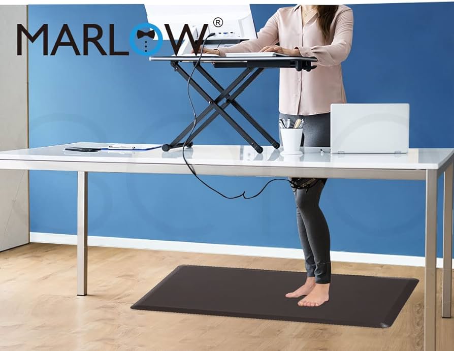 Brown 51 × 99 cm Waterproof Standing Desk Mat