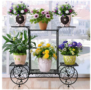 6-Tier Parisian-Style Metal Plant Stand – Black