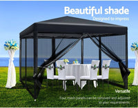 3 x 3 m Pop-Up Gazebo with Mesh Walls – 3 Colours