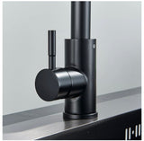 Solid Brass WELS Kitchen Mixer Tap Sink Pull-Out Faucet 360° Swivel Spout Black