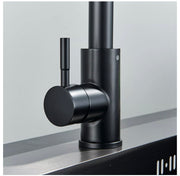 Solid Brass WELS Kitchen Mixer Tap Sink Pull-Out Faucet 360° Swivel Spout Black