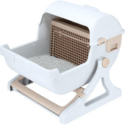 Semi-Automatic Cat Litter Box with Drawer – 48.5 × 25.5 × 55 cm