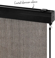3 × 2.5 m Manual Outdoor Roller Blind – Brown