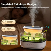 Aroma Humidifier Raindrop Air Humidifier Colorful Light White Noise Essemtial Oil Diffuser Home Ultrasonic Fragrance Diffuser