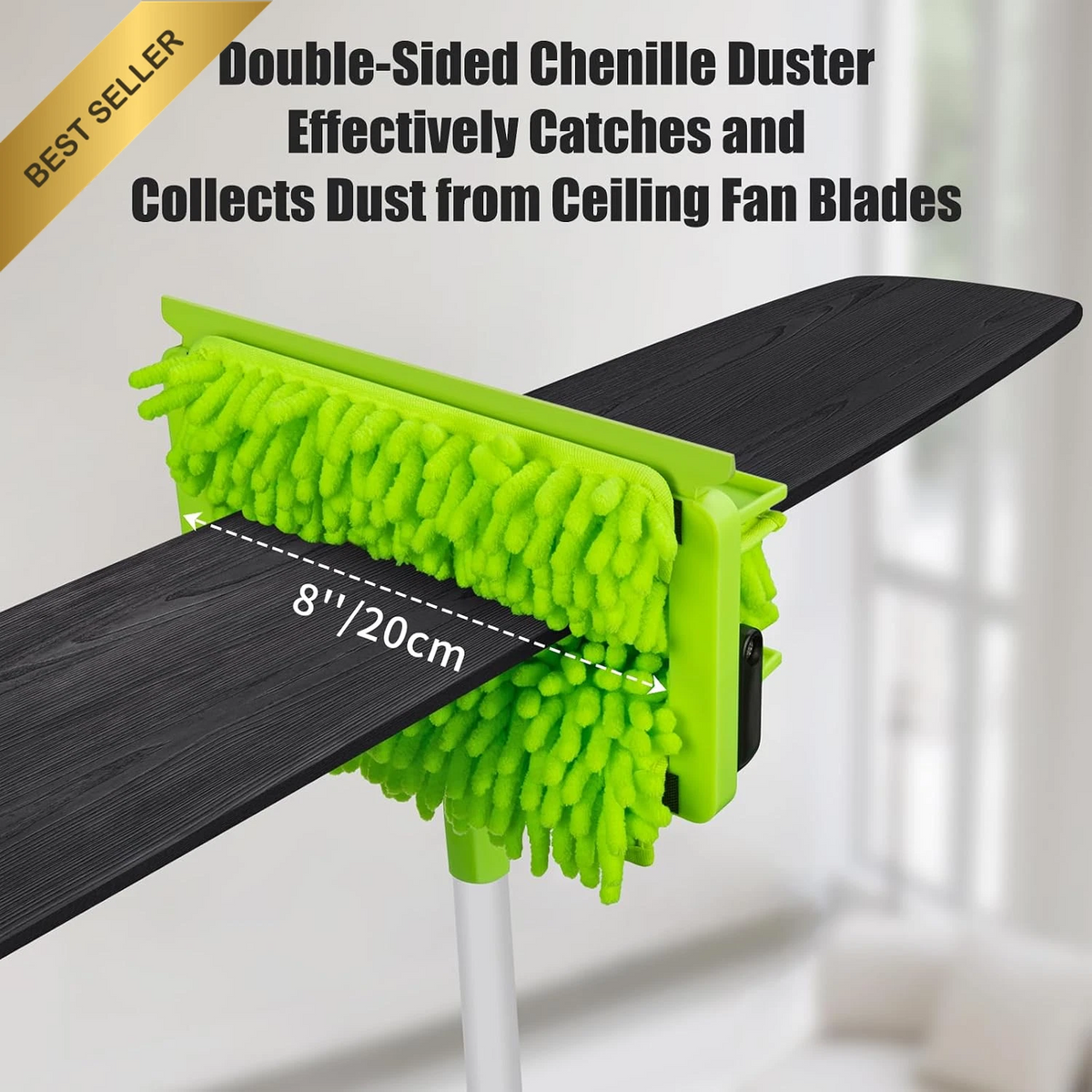 193 cm Extendable Ceiling Fan Duster with Flexible Washable Head