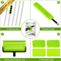 Ceiling Fan Cleaner Duster with Extension Pole
