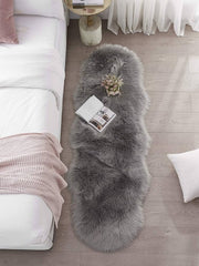 60 × 180 cm Pink Faux-Sheepskin Fur Runner