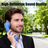 Retro USB-C Wired Phone Handset with Microphone & Volume Control