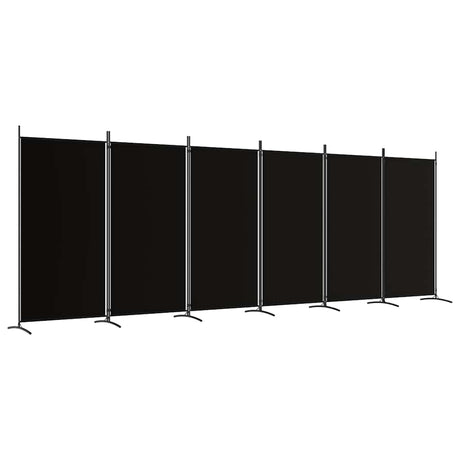 vidaXL Modern Room Divider with Foldable Design, 5-Panel Fabric Divider in White, Privacy Screen for Living Room and Bedroom, 433x180 cm