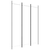 'vidaXL 6-Panel Room Divider in Black - Versatile and Foldable Partition, Made with Durable Fabric and Iron, Ideal for Bedroom and Living Room