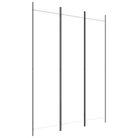 'vidaXL 6-Panel Room Divider in Black - Versatile and Foldable Partition, Made with Durable Fabric and Iron, Ideal for Bedroom and Living Room