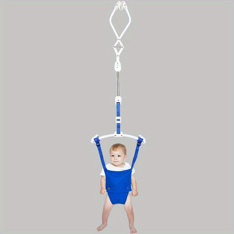 Adjustable Youngsters Walking Harness with Comfort Seat - Durable Nylon, Blue - The Perfect Choice for Family and Outdoor Play Youngsters'S Door Clip Bouncer Chair, Length Adjustable