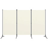vidaXL Modern Room Divider with Foldable Design, 5-Panel Fabric Divider in White, Privacy Screen for Living Room and Bedroom, 433x180 cm