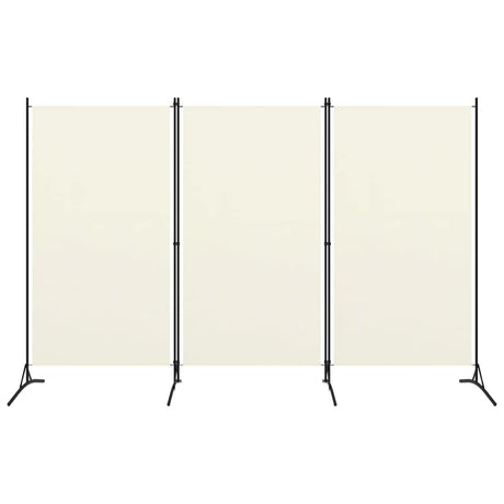 vidaXL Modern Room Divider with Foldable Design, 5-Panel Fabric Divider in White, Privacy Screen for Living Room and Bedroom, 433x180 cm