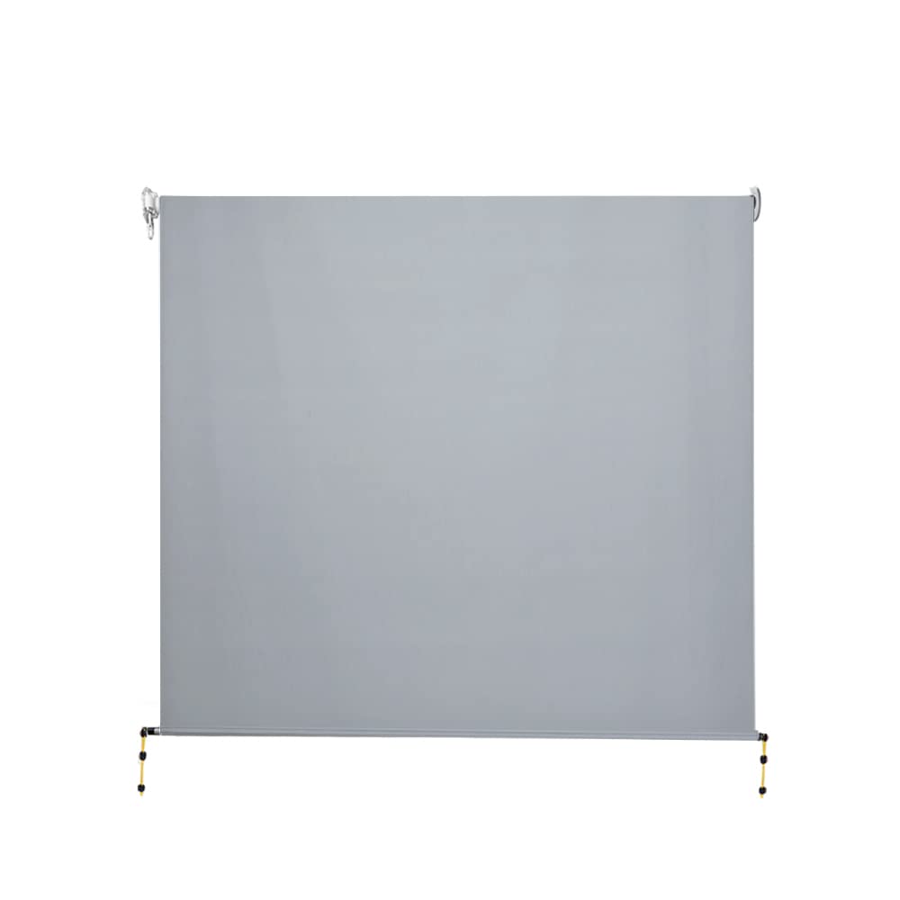 3 × 2.5 m Manual Outdoor Roller Blind – Grey
