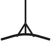 Black Single-Panel Fabric Room Divider – 175 × 180cm