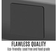 770 × 450 mm Nano-Black Double-Bowl Stainless-Steel Sink