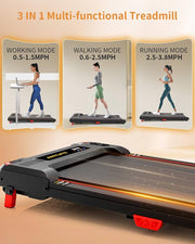 2.5 HP Incline Walking Pad with Handlebar – 150 kg Capacity