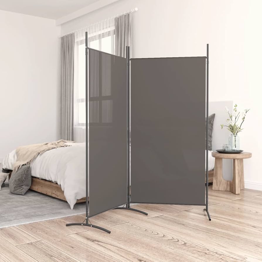 175 × 180 cm 2-Panel Folding Fabric Room Divider – 3 Colours