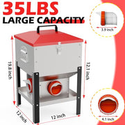 35LB Large Automatic Metal Chicken Feeder with 4 Ports