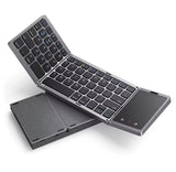 Foldable Wireless Bluetooth Keyboard Rechargeable Portable for PC Mac Smartphone Windows iOS Android