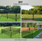 White Expandable Metal Barrier Fence for Indoor or Outdoor Use
