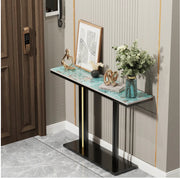 Emerald-Green Marble Console Table