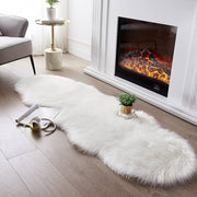 60 × 180 cm Pink Faux-Sheepskin Fur Runner