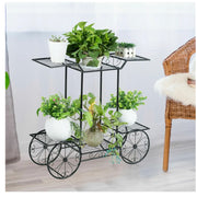 6-Tier Parisian-Style Metal Plant Stand – Black