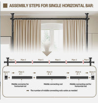 Adjustable Portable Room Divider Frame – 1.1–3m