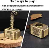 Superhero Battle Hammer Fidget Hand Spinner Metal The Mighty Mjolnir Fingertip Keychain Toy Stress Relief Toys For Kids Gifts