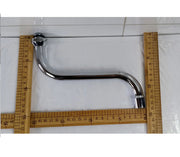 Chrome Wall-Mounted Brass Mixer Tap with Swivel Spout
