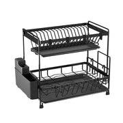 43 cm 2-Tier Dish Rack with 2 Drip Trays