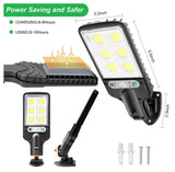 8000W LED Solar Flood Light Motion Sensor Security Wall Yard Street Outdoor Lamp