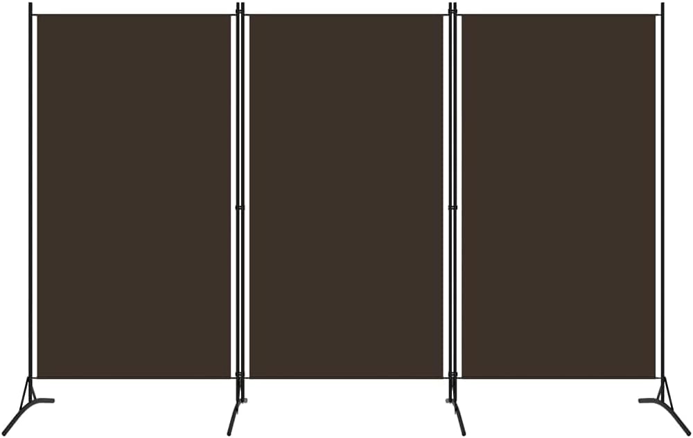 3-Panel Fabric Room Divider with Iron Frame – 4 Colours