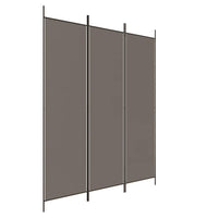 'vidaXL 6-Panel Room Divider in Black - Versatile and Foldable Partition, Made with Durable Fabric and Iron, Ideal for Bedroom and Living Room