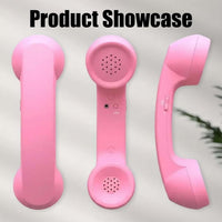 Retro USB-C Wired Phone Handset with Microphone & Volume Control