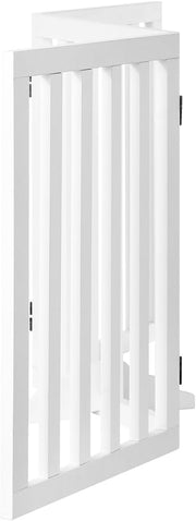 Freestanding Foldable MDF Pet Gate – 3 Sizes, White or Grey