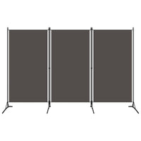 vidaXL Modern Room Divider with Foldable Design, 5-Panel Fabric Divider in White, Privacy Screen for Living Room and Bedroom, 433x180 cm