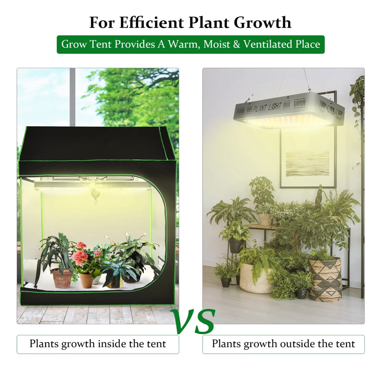 600D Oxford Reflective Grow Tent with Observation Window