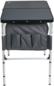 OZtrail Folding Camp Table with Fabric Storage Cupboard
