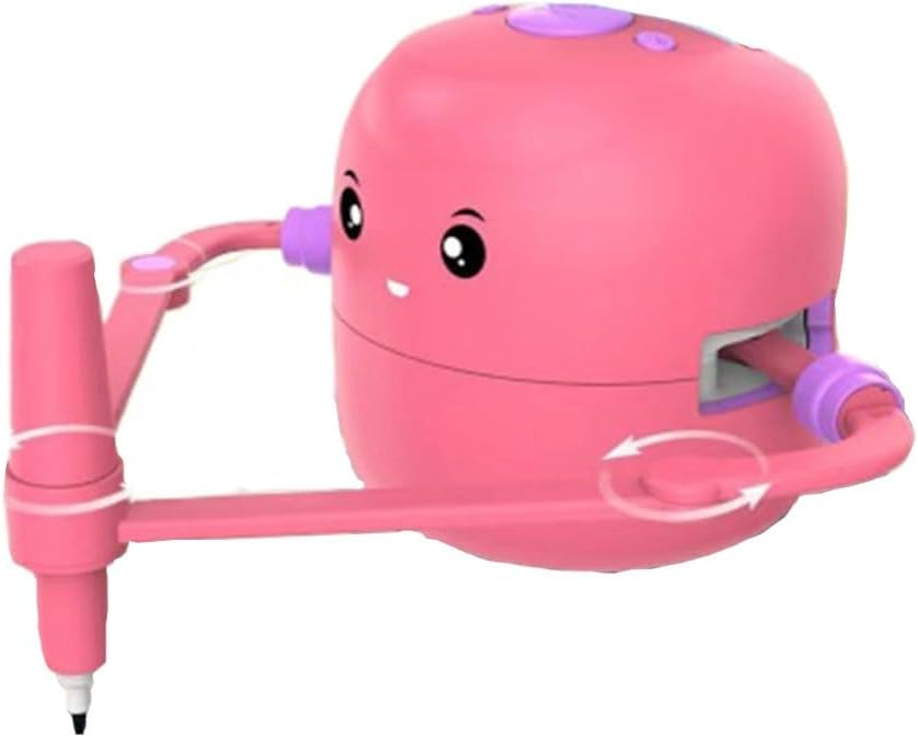 Drawing Robot for Kids-Drawing Robot with 100 Word Cards, Smart Voice Interactive Robot Drawing Toy, Drawing Interactive Montessori Educational Robot, Voice Ages 5+