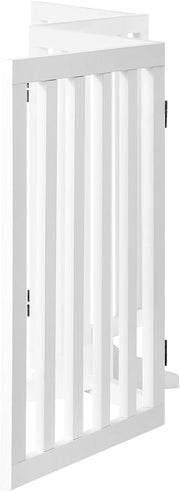 Freestanding Foldable MDF Pet Gate – 3 Sizes, White or Grey