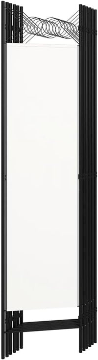 Cream 6-Panel Fabric Room Divider – 240 × 180cm