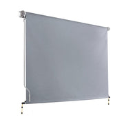 3 × 2.5 m Manual Outdoor Roller Blind – Grey